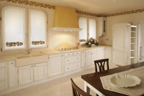 Cucine classiche anta in legno noce rovere frassinato bianco ... Cucina classica avorio
