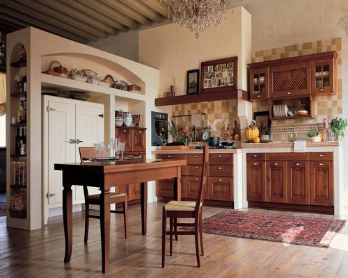 Cucine classiche anta in legno noce rovere frassinato bianco ... Foto cucine classiche legno