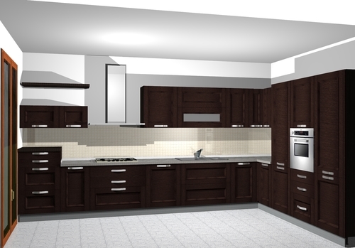 Disegno esclusivo progettazione di interni arredamenti a ... Cucina Soggiorno disegno