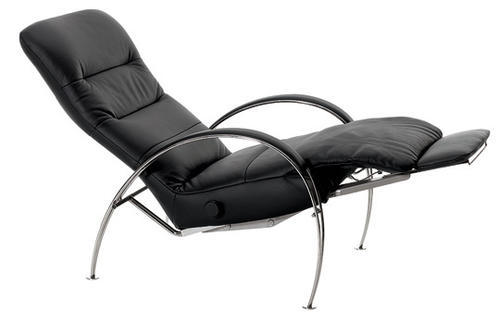 Poltrone relax imbottite in pelle tessuto rosso nero ... Poltrone relax moderne